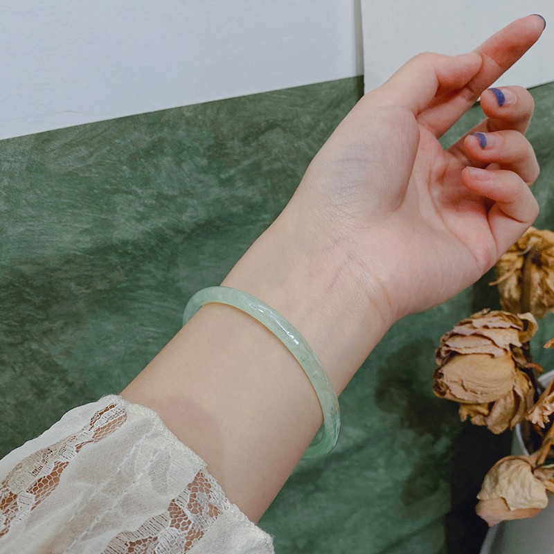 Gelang Kaca Anti Jade Gaya Antik Untuk Aksesoris Perempuan