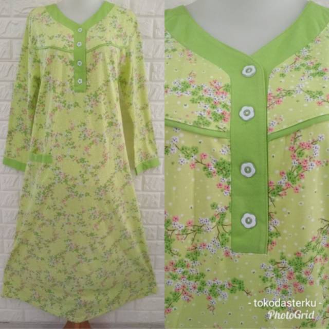 Gamis Kaos Longdress Daster Kaos Amro Lengan Panjang