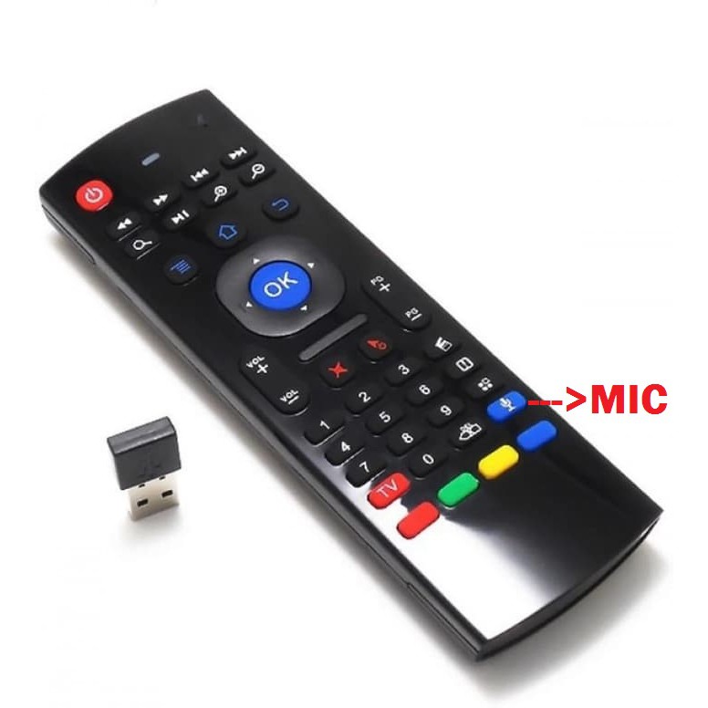 MX3-Mic Multifunction Air Mouse Mini Wireless Keyboard Remote Control