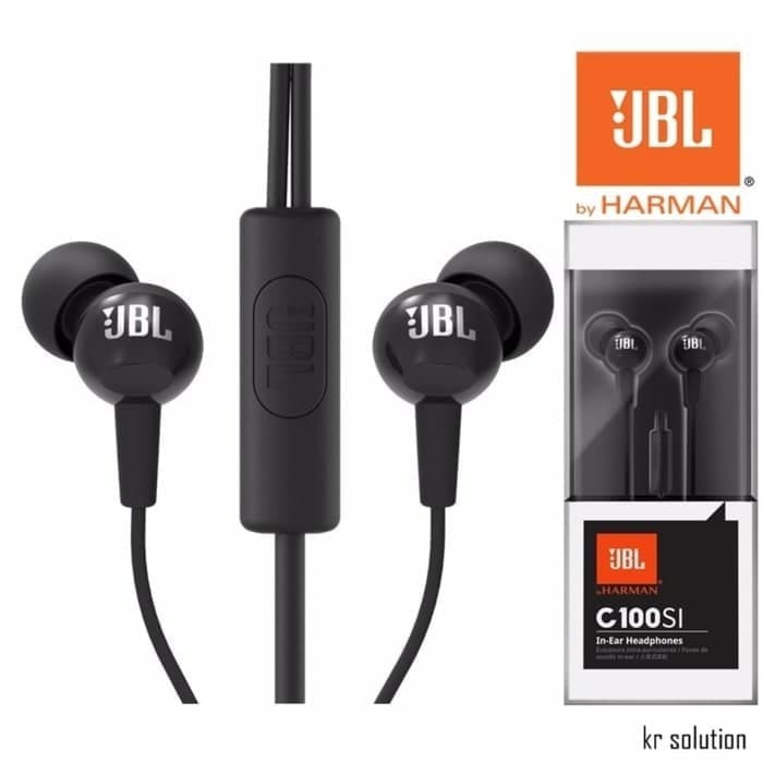 Headset JBL C100SI Original Earphone Handsfree C100 SI IN HEADPHONES