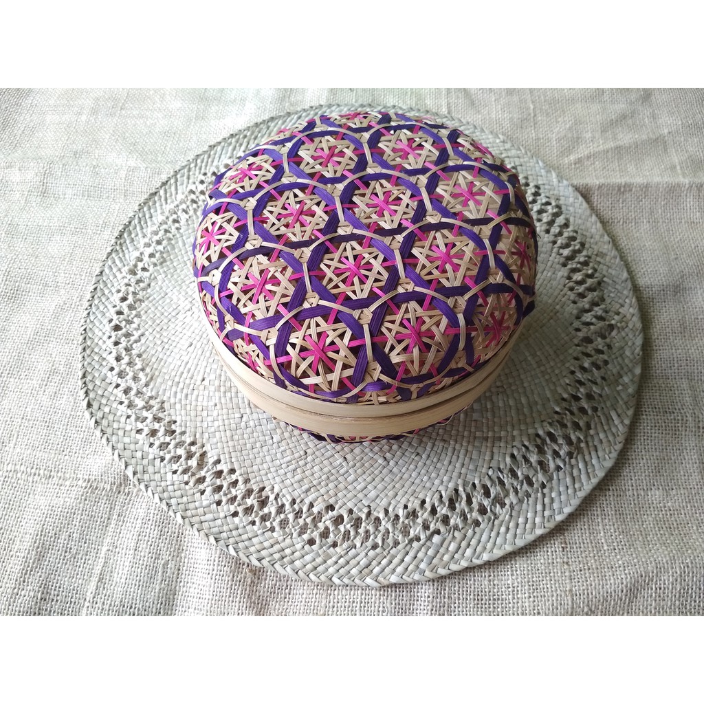 Mangkok Piring Truntum Warna Bulat Ungu