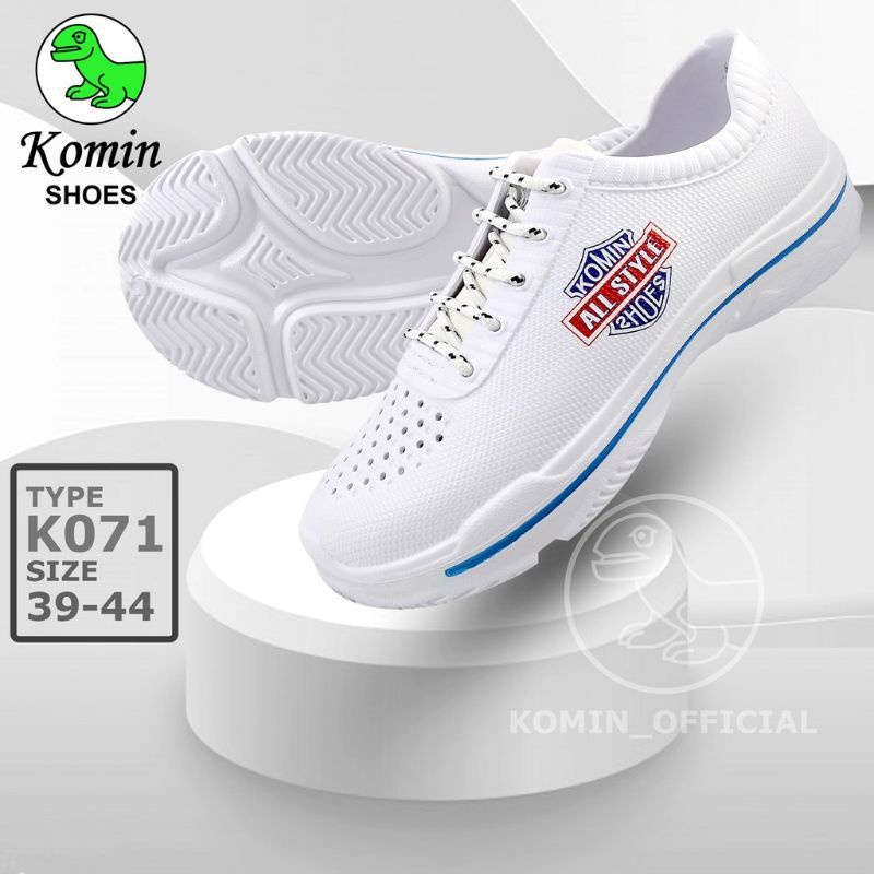 SEPATU SNEAKERS PUTIH KOREA/SEPATU KARET PRIA ALL /SEPATU KOMIN ALLSTYLE