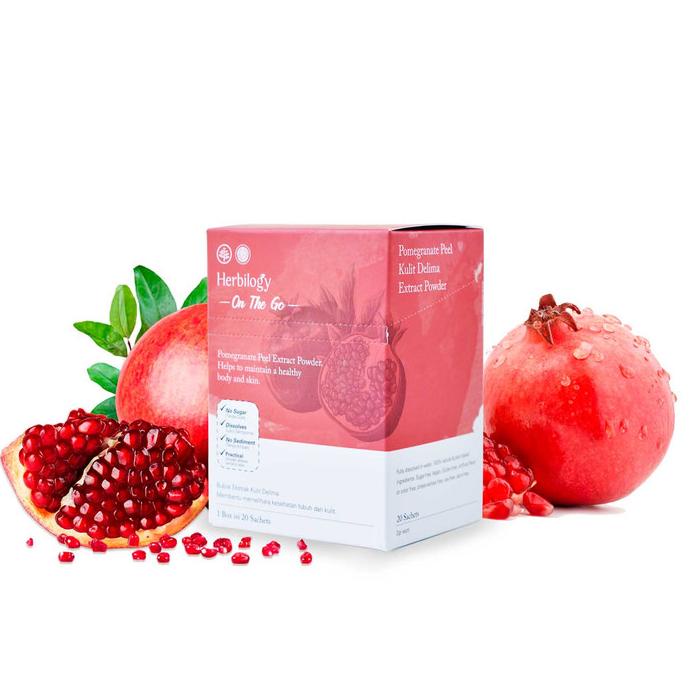 

Harap Baca Deskripsi Sebelum Order Herbilogy On The Go Pomegranate Peel Extract Powder Isi 20 Sachets