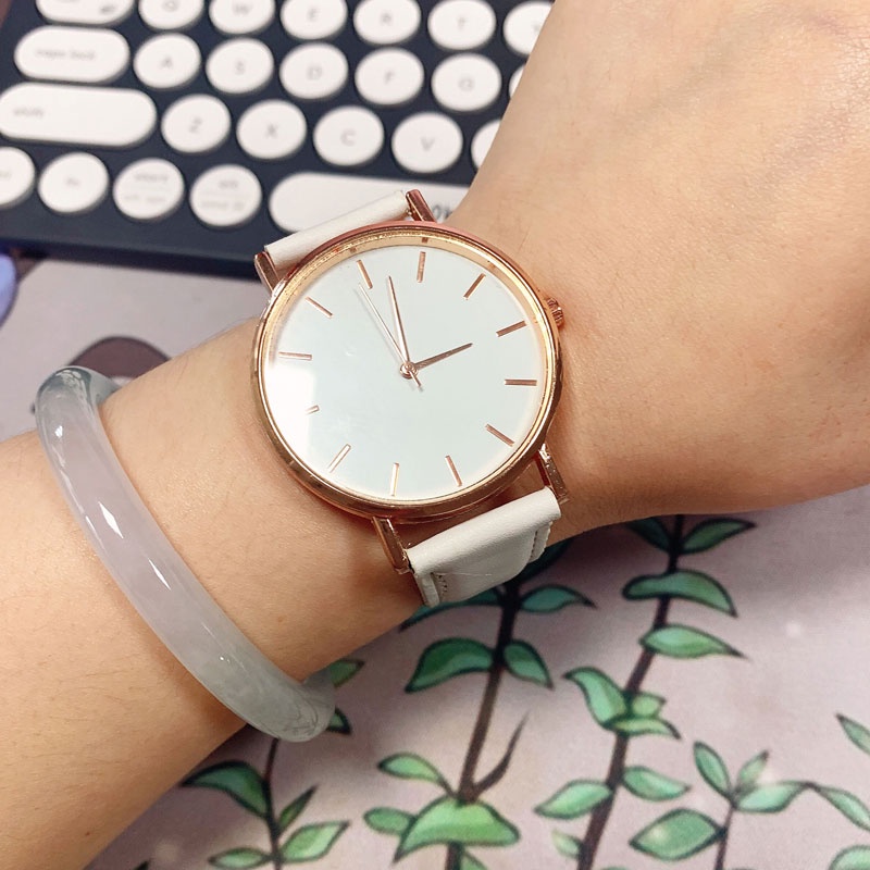 ✅(COD) OTS Jam Tangan Wanita Jam Tangan Asli Tahan Air Murah Tahan Air  Kuarsa Elegan Jam Tangan Wanita-putih baru