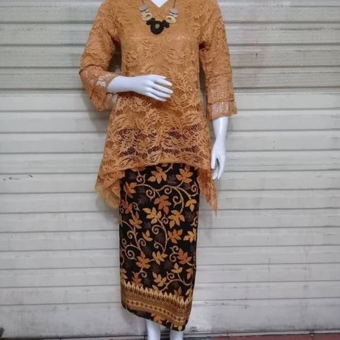 Setelan kebaya brukat rinjani fashion kekinian