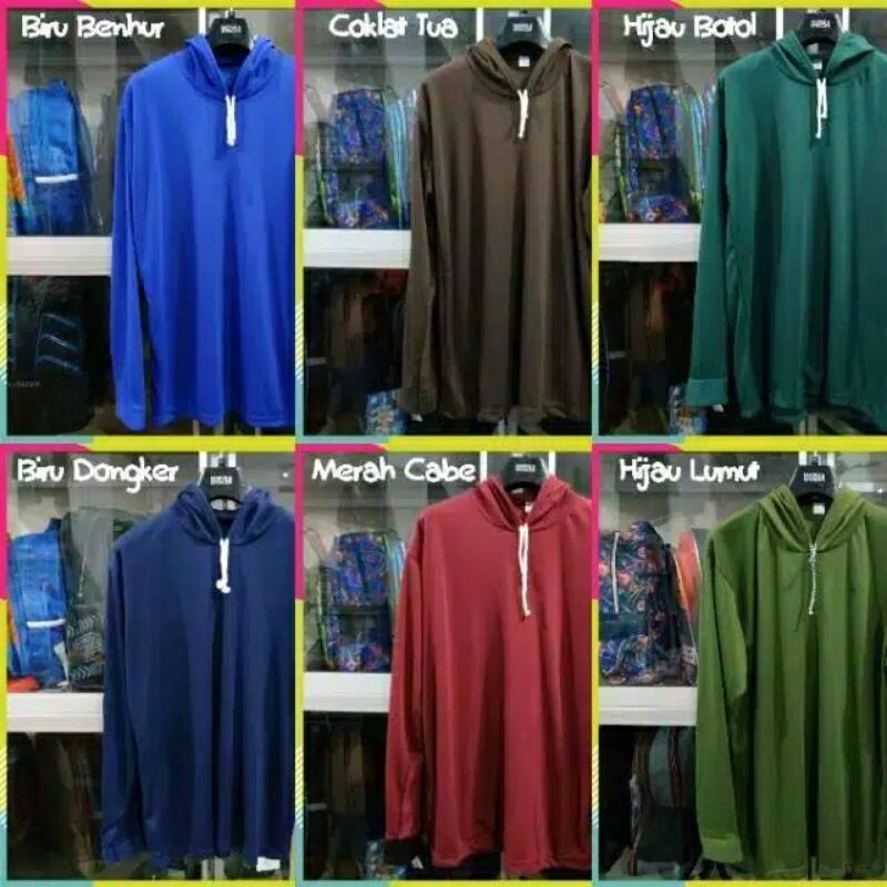 Kaos Tani Lengan Panjang Jumbo, Kaos Basahan XXL (POLOS XXL)
