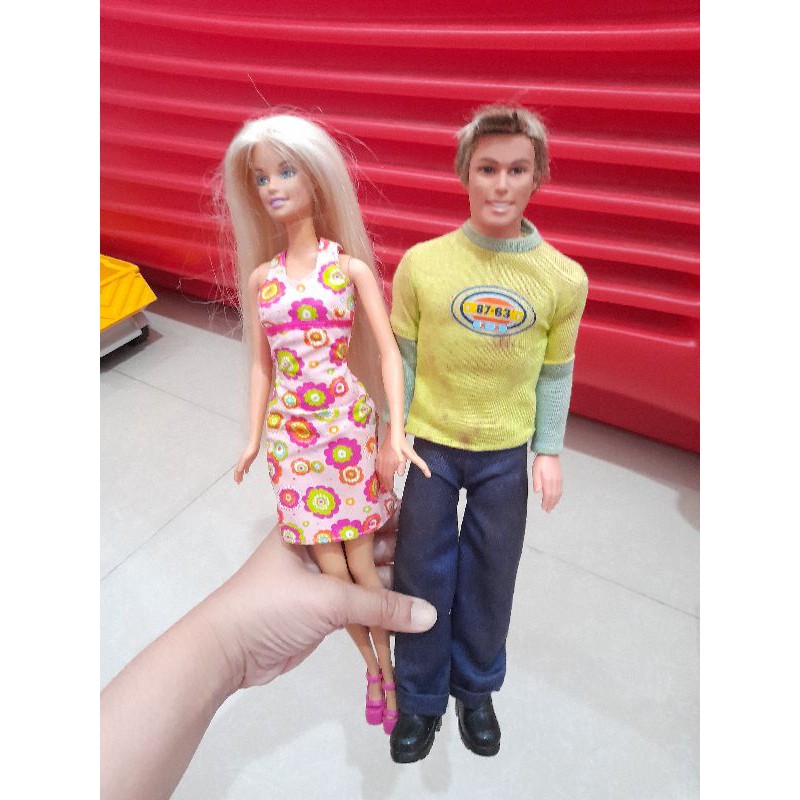 preloved barbie & ken mattel