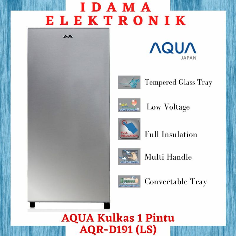AQUA Kulkas 1 Pintu - AQR-D191(LS)