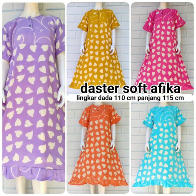 Daster Soft Afika Love Rempel Bawah