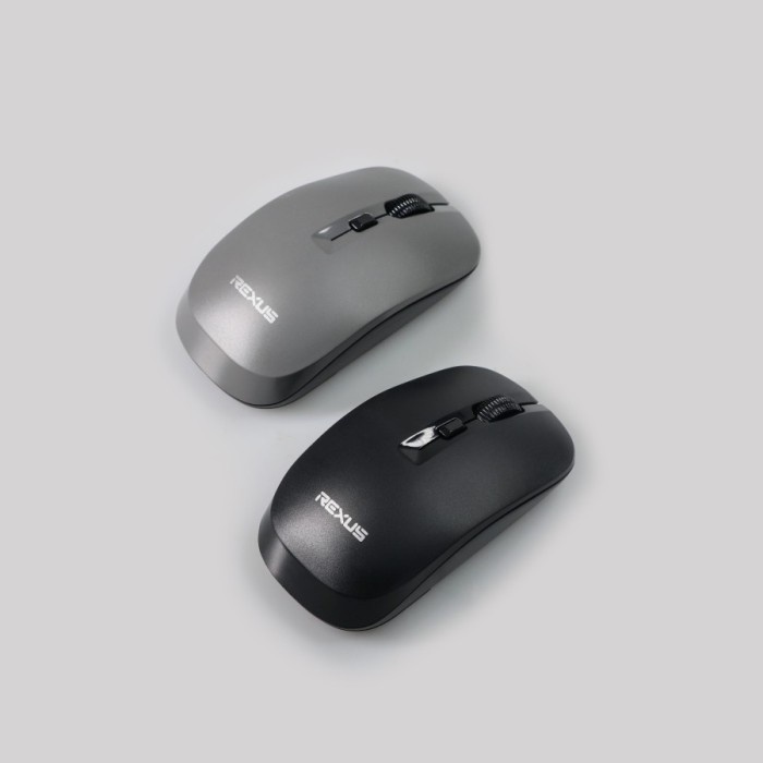 Rexus Q20 Mouse Wireless Office Q20 Silent Click ORIGINAL - Hitam