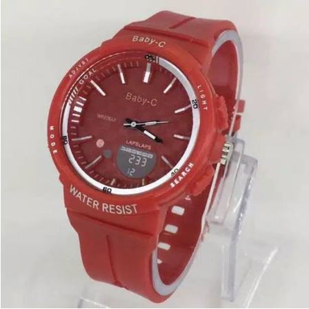 DI kirim dari JKT Jam Tangan Wanita Sporty Baby-C Hiasan Digital New