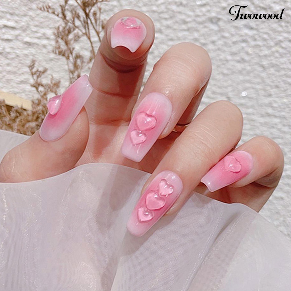 100pcs Aksesoris Kuku 3D Bahan Resin Untuk Dekorasi Manicure