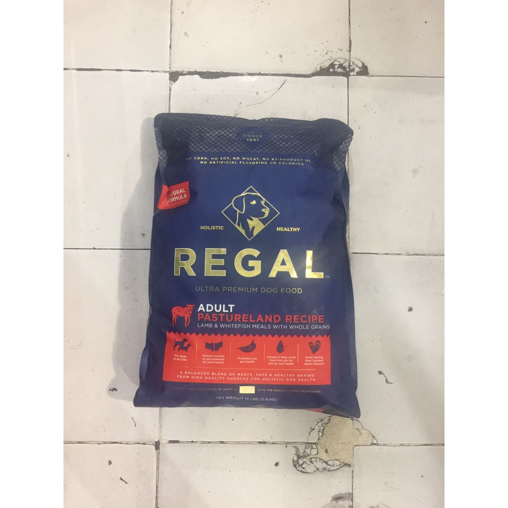 Regal Adult Pastureland Lamb Recipe Dry Dog Food 5.9kg Makanan Anjing