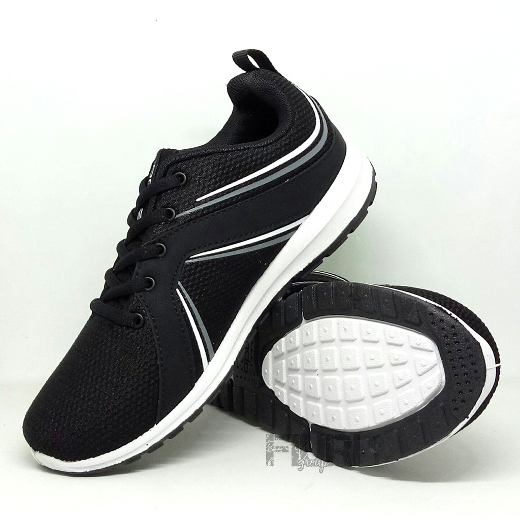 FIURI - ANDO ORIGINAL - CRISSY 37-40 HITAM PUTIH - SEPATU SNEAKERS SPORT KANVAS SOL KARET ANAK PEREMPUAN - SEPATU KETS TRENDY WANITA - SEPATU OLAHRAGA LARI FITNES SENAM KERJA KULIAH SEKOLAH SD SMP SMA BERTALI CEWEK MURAH PROMO DISKON BONUS KAOS KAKI