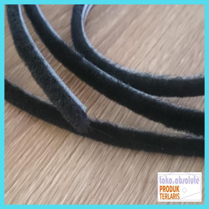 Gf7Fthfy- Penutup Lis Pintu Jendela Moher Mohair Besar Bulu Peredam Pintu 11 Mm - Hitam Iughhoi8-