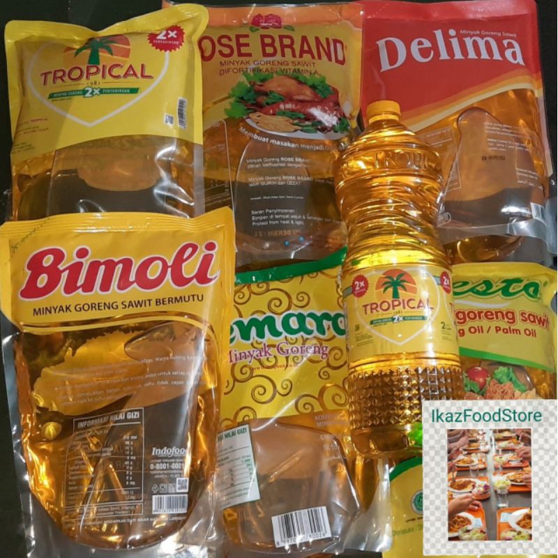 Minyak Goreng Bimoli 2 Liter/Delima/Resto/Cemara/Tropical