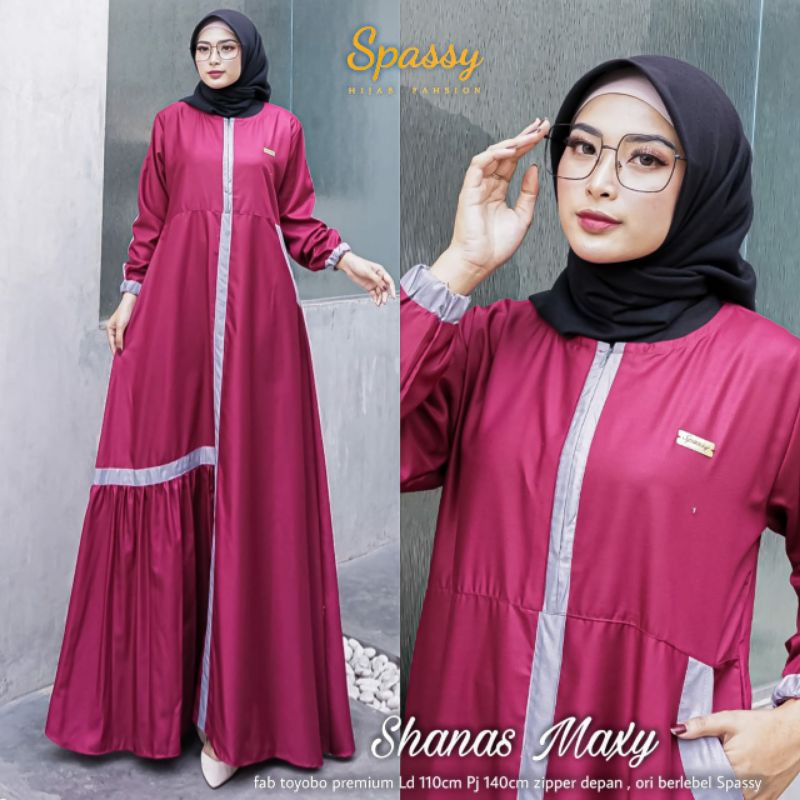 gamis polos SHANAS MAXY ORI SPASSY