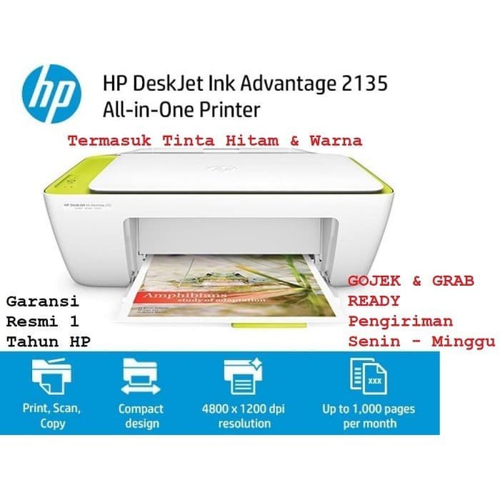 Printer HP Deskjet 2135 All in one Print Scan Copy