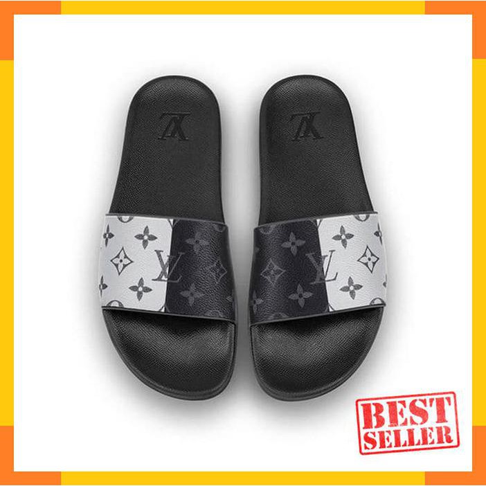 lv slippers white