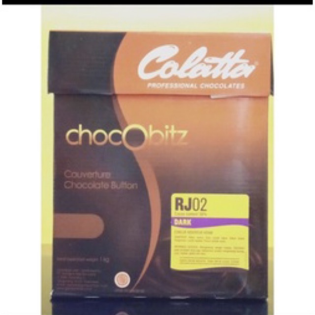 

cokelat couverture colatta chocolate button kemasan repack 250gr