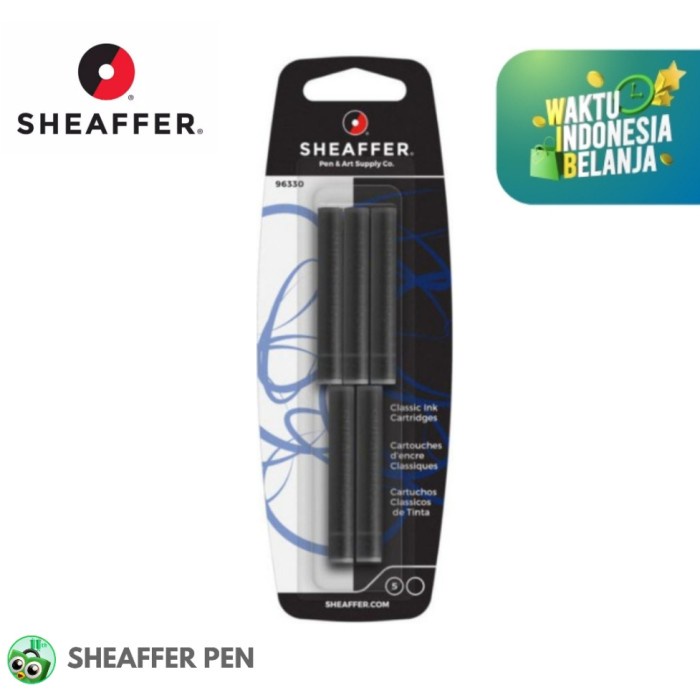 

Hadir Sheaffer Refill Skrip Fountain Pen Classic Ink Cartridge -Black/Blue Hot Sale