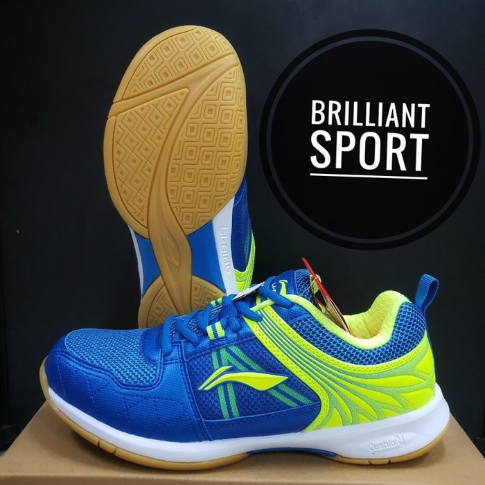 Dijual SEPATU LINING ATTACK G6 - BLUE LIME Limited