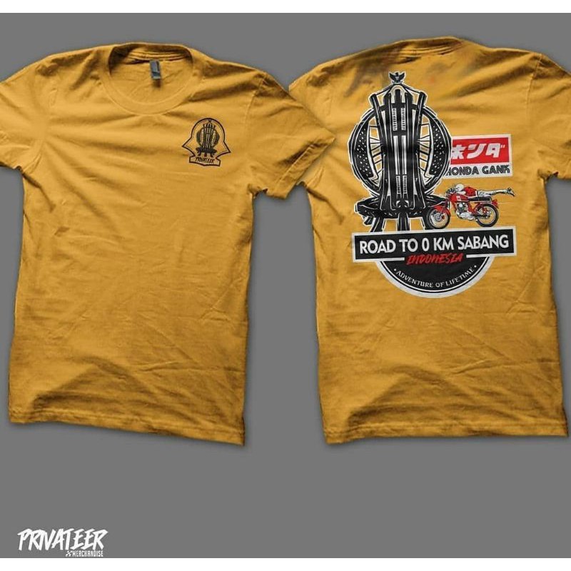 KAOS HONDA GANK 0 KM SABANG ORIGINAL BY PRIVATEER