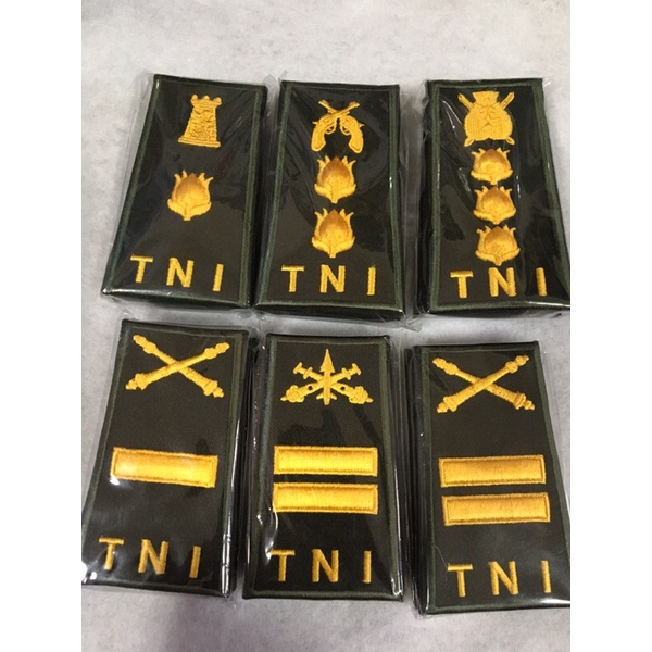 Pangkat PDH TNI AD Pama pamen / bordiran komputer