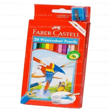 

Faber Castell Pensil Warna panjang Isi 24 Water Colour Murah Mewarnai Gambar