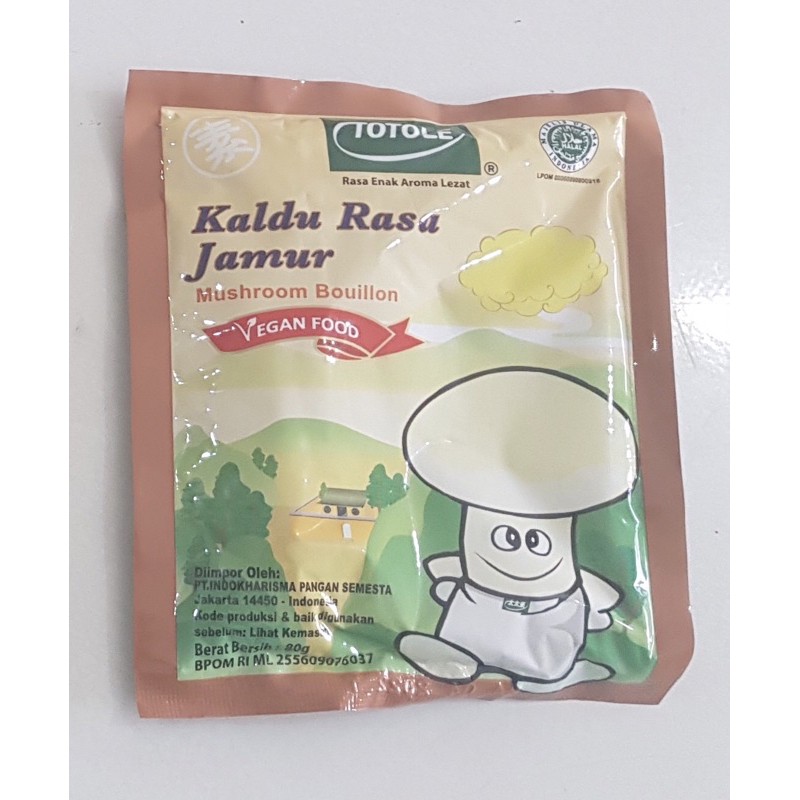 

Totole kaldu jamur 80gr bumbu masak dari jamur