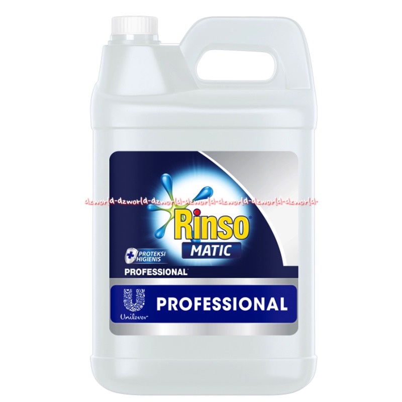 Rinso Matic 4.5L Liquid Detergent Detergen Cair Untuk Mesin Cuci Kemasan Jerigen Derigent Detergen Cair Khusus Mesin Cuci Laundry Rinso 4.5 Liter Rinsomatic Professional