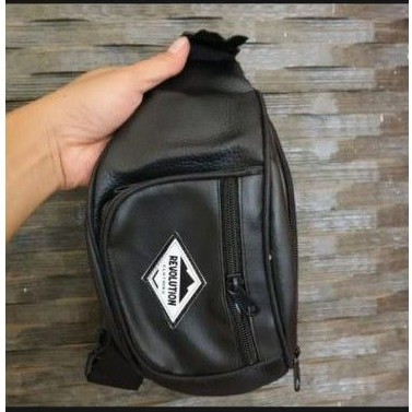 Waistbag Revolution WATERPROOF Original ( HARGA GROSIR ) TAS TAHAN AIR - Tas Pinggang Model Kulit Kualitas Import