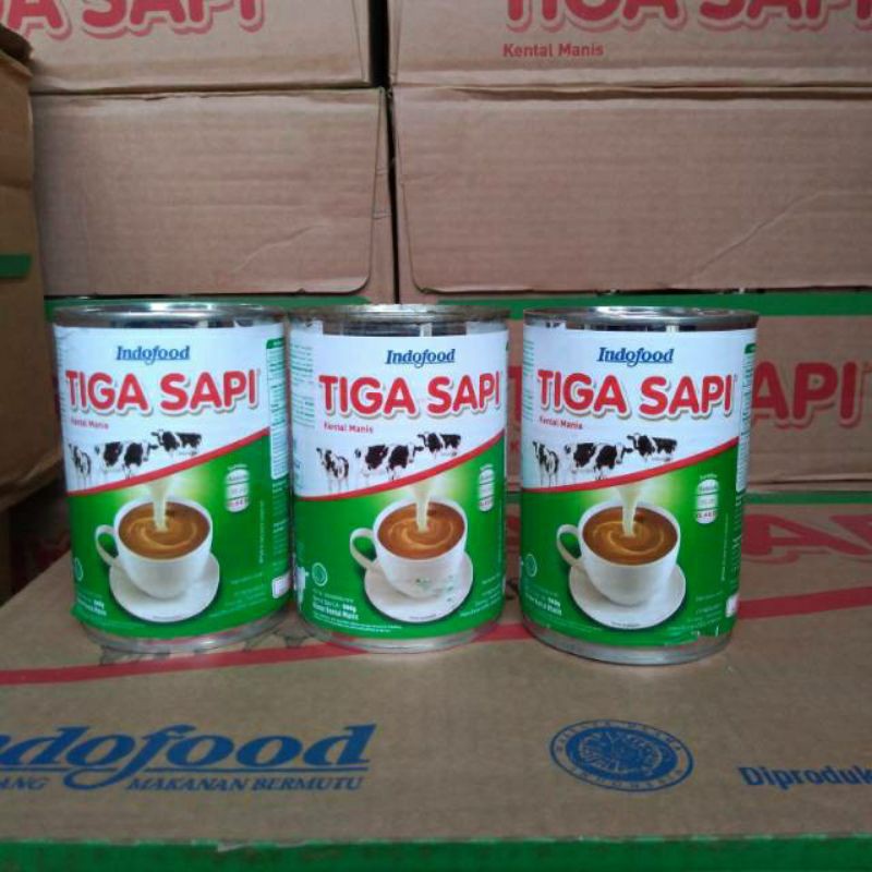 skm tiga sapi 500g | 1 karton 48 kaleng