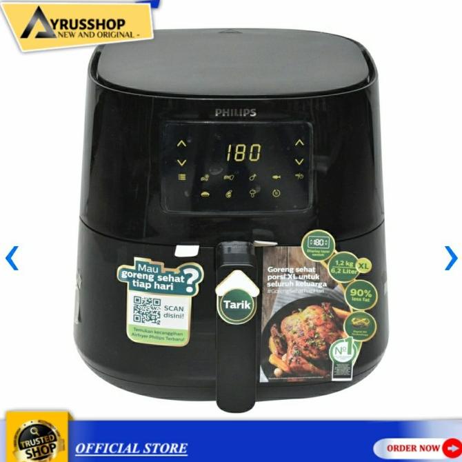 best produk] Philips Air Fryer Listrik 6.2L Penggorengan Sehat Tanpa Minyak