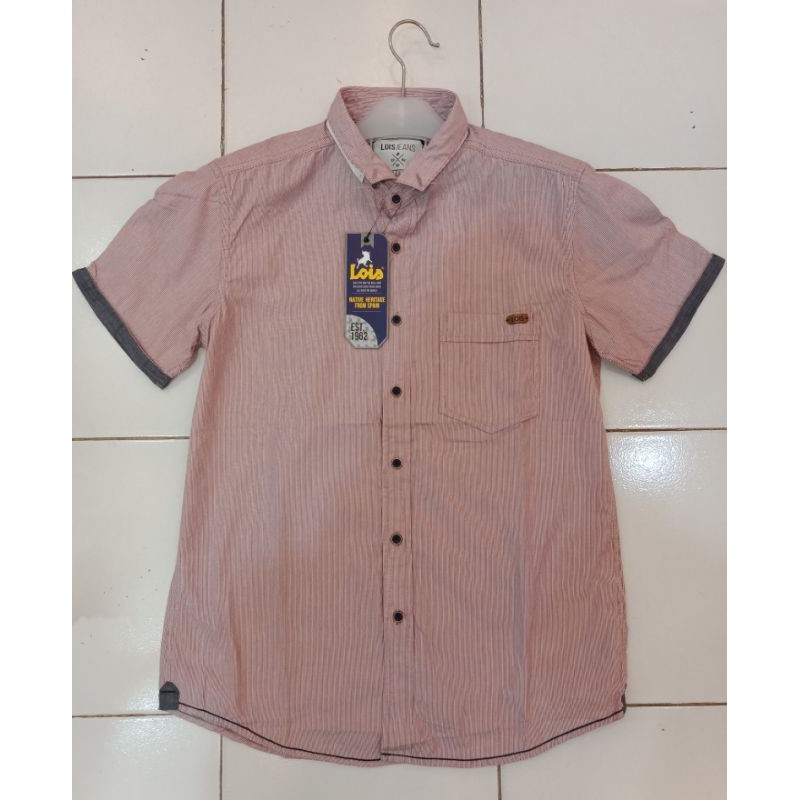 KEMEJA LOIS CASUAL ORIGINAL/KEMEJA LENGAN PENDEK/KEMEJA POLOS/PAKAIAN PRIA/ATASAN PRIA/ BAJU COWO