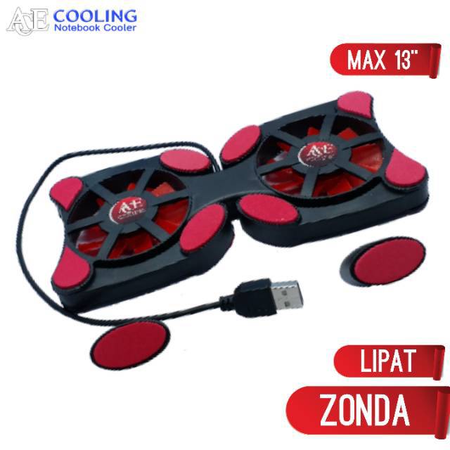 Ace cooling kipas notebook lipat / cooling fan type zonda no led