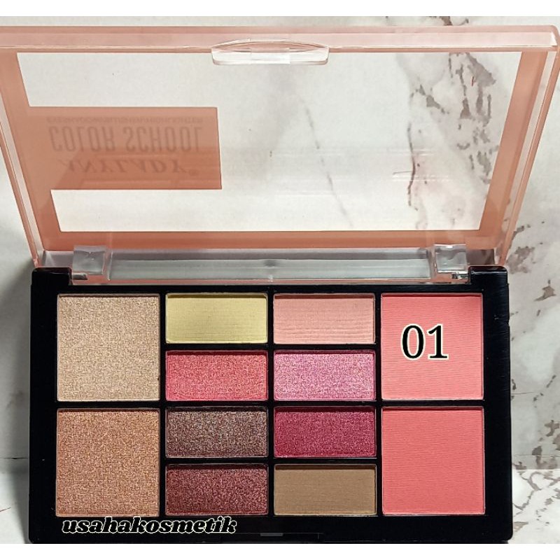 VIRAL EYESHADOW COLOR SCHOOL THE NATURAL BEAUTY NO.718 / 717 / 794B