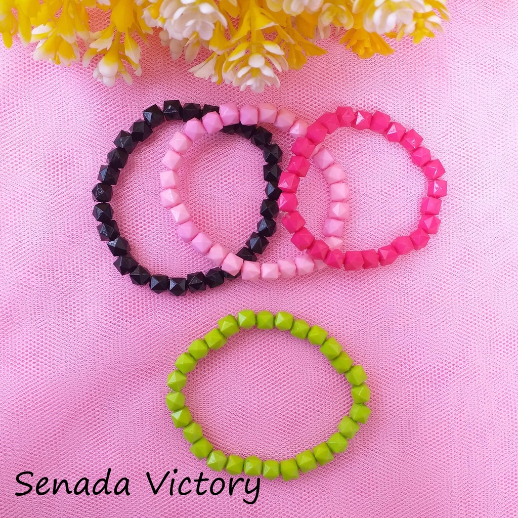 Senada Victory Gelang Anak Kekinian Gelang Manik Warna Aksesoris Anak SGC05