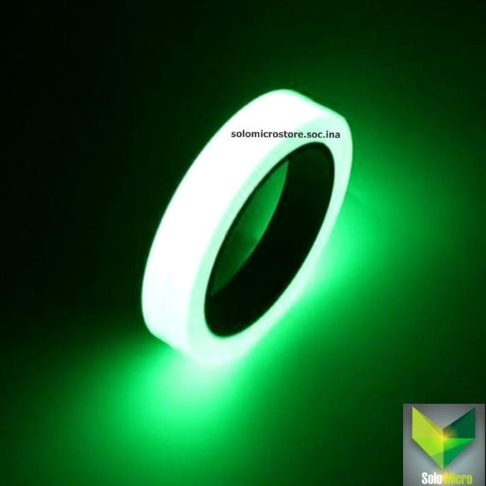 

(BISA COD) Lakban Glow In The Dark Luminous Adhesive Tape 1.5 cm x 10 m BOOM SALE Kode 535