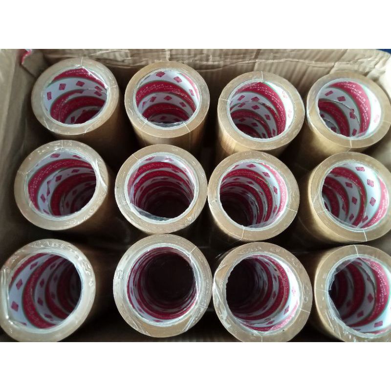 

Lakban coklat unipack 2 inchi 90 yard per dus
