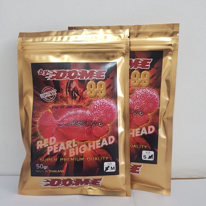 Dome 9.9 Pelet Makanan Ikan Louhan 99 Dome 50gr