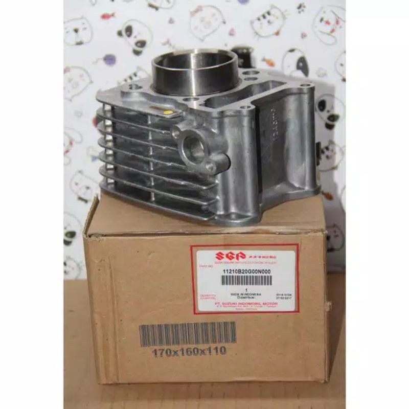 CYLINDER BLOK SILINDER BLOK SUZUKI ARASHI 125 SHOGUN SP 125 LAMA SHOGUN R 125 ORIGINAL SGP