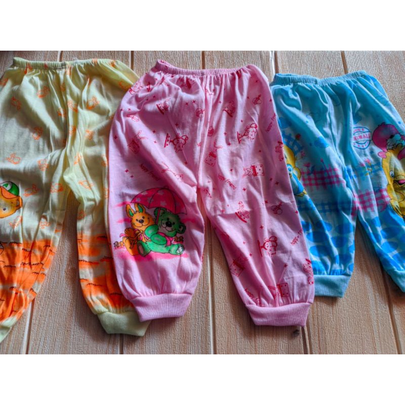 12pcs celana panjang bayi murah | celana panjang anak bayi motif |