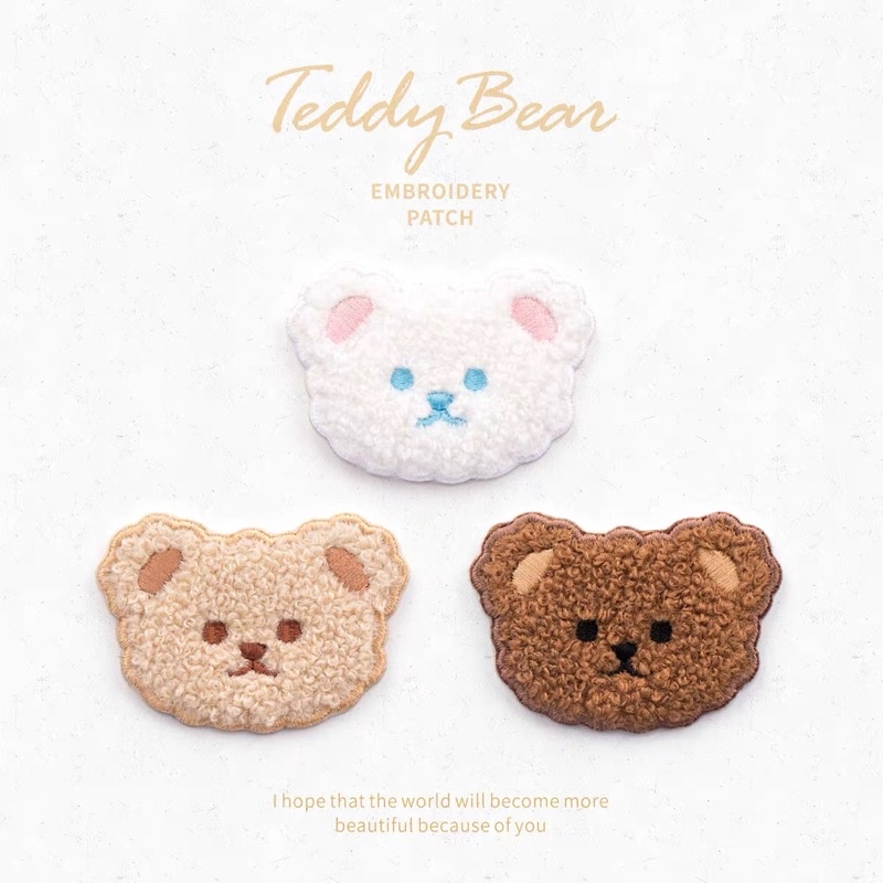 TEDDY BEAR PATCH / STIKER BAJU / STIKER TAS / STIKER SERBAGUNA