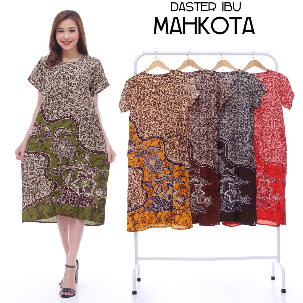 Daster Batik Murah Baju Tidur Batik Murah Adem Nyaman Daster Batik Pekalongan-Mahkota