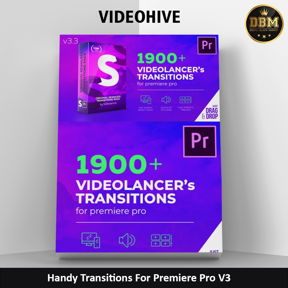 Motion Bro - Handy Transitions V3 - Premiere Pro Project Files