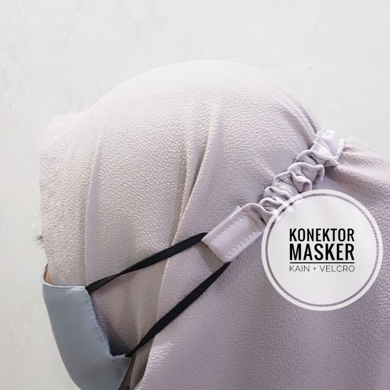 Konektor masker headloop I Tali masker kain premium