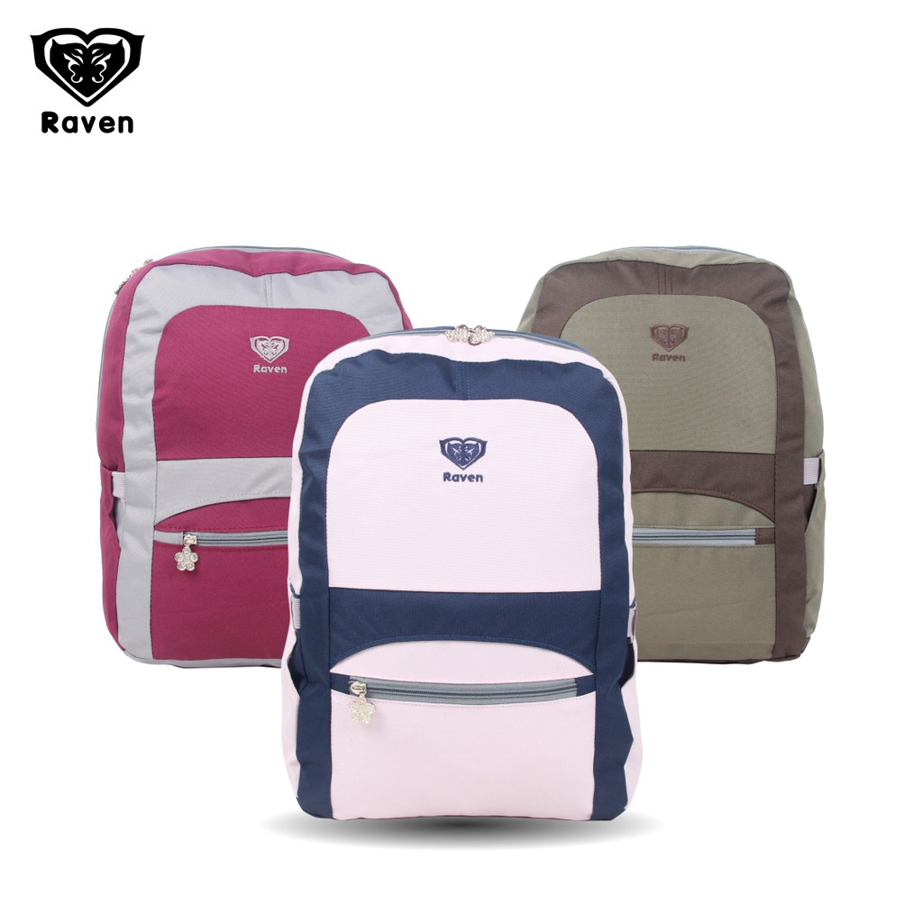 [KLIKTAS] Tas Ransel Anak Perempuan ABG RAVEN 710105 Backpack Remaja Wanita Minimalis Aesthetic Sekolah SMP SMA Kuliah