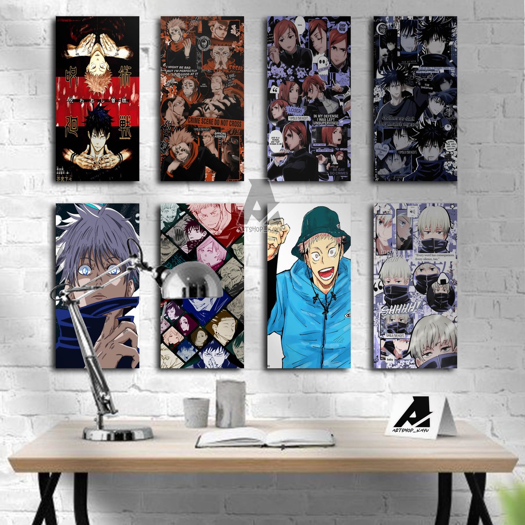 hiasan dinding anime JUJUTSU KAISEN / dekorasi dinding / dekorasi kamar / poster dinding / walldecor