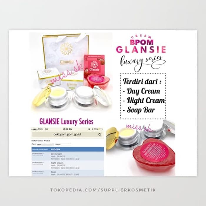 [ Luxury Series ] Paket Cream Glansie Luxury BPOM